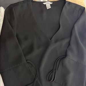 H&M Black V-Neck Blouse